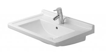 DURAVIT - Starck 3 Umývadlo, 70x49 cm, s prepadom, s otvorom na batériu, biela 0304700000