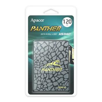 Interní disk SSD Apacer 2.5", interní SATA III, 120GB, AS340, AP120GAS340G-1, 550 MB/s-R, 500 MB/s-W,Panther