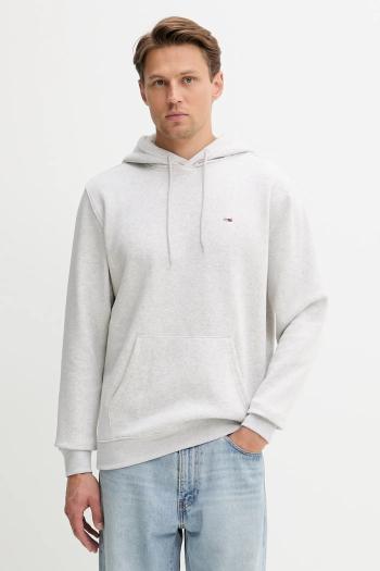 Mikina Tommy Jeans béžová farba, s kapucňou, jednofarebná, DM0DM20742