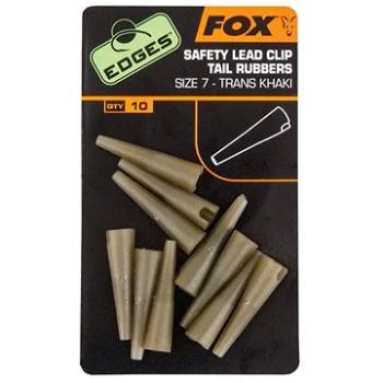 FOX Edges Slik Lead Clip Tail Rubber Trans Khaki Veľkosť 10 10 ks (5055350241011)