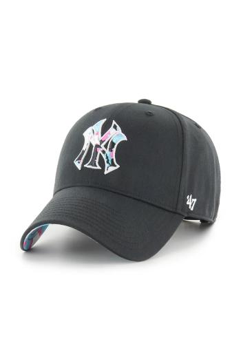Šiltovka 47 brand MLB New York Yankees čierna farba, s nášivkou, B-DGTSM17CTP-BK