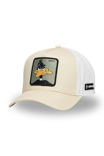Šiltovka Capslab x Looney Tunes béžová farba, s nášivkou, CL/LOO11/1/CT/DAF2