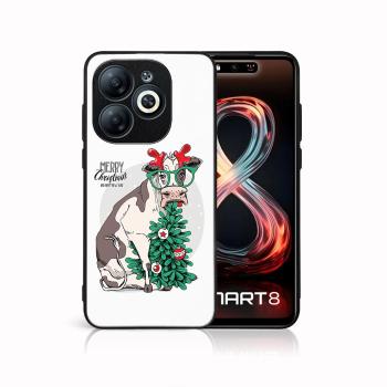 MY ART Kryt s vianočným dizajnom Infinix Smart 8 MERRY CHRISTMAS (074)