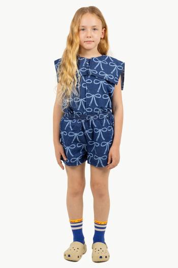 Detské krátke nohavice Tinycottons BOWS WOVEN SHORT vzorované, SS25-234