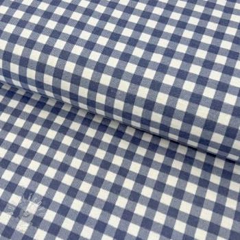 Bavlnená látka FLANNEL Check blue