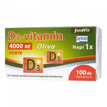 JutaVit D3-vitamin 4000 NE olíva lágykapszula 100 db