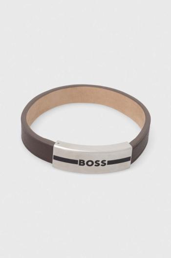 Kožený náramok BOSS pánsky