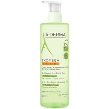 A-DERMA Exomega Control Zvláčňujúci umývací gél na suchú kožu so sklonom k atopii 2 v 1 500 ml (3282770144314)