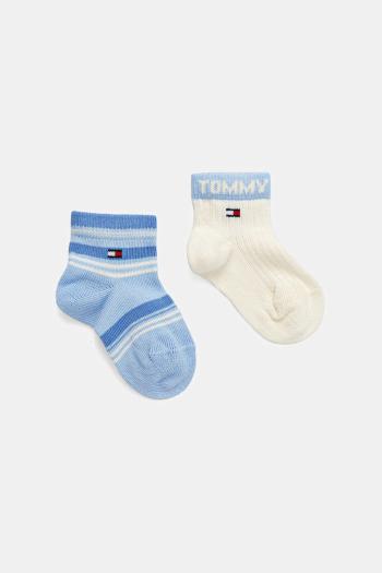 Detské ponožky Tommy Hilfiger 2-pak modrá farba, 701236336