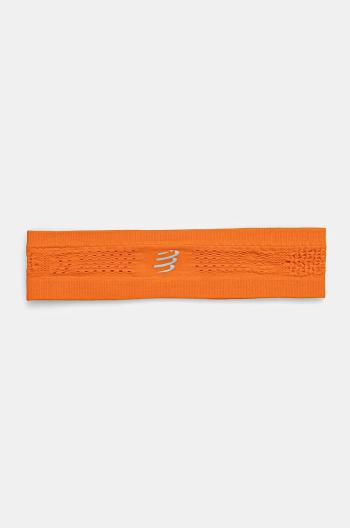 Čelenka Compressport Thin Headband On/Off oranžová farba, XBNU3914