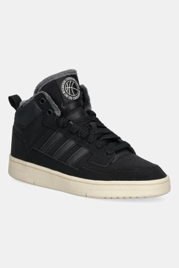 Detské tenisky adidas Originals RAPID COURT WINTERIZED čierna farba, JR1027