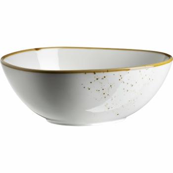 Mäser Oválna miska Pintar White hnedé bodky 22 x 19 cm, L