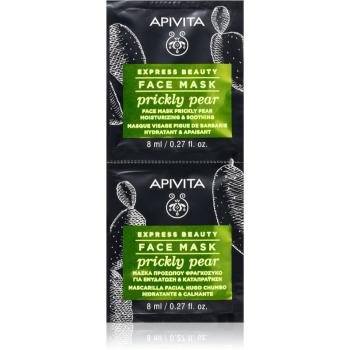 Apivita Express Beauty Moisturizing Face Mask Prickly Pear upokojujúca pleťová maska s hydratačným účinkom 2x8 ml