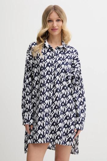 Nočná košeľa Dkny tmavomodrá farba, YI30048