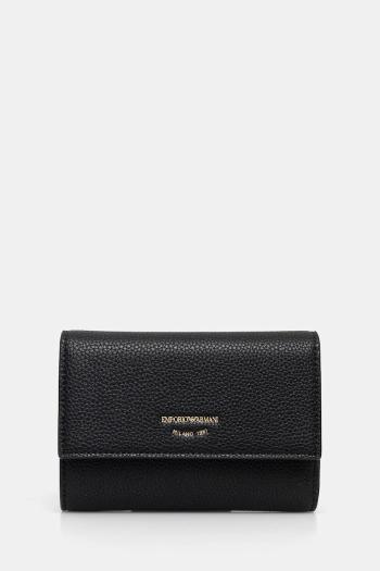 Peňaženka Emporio Armani dámska, čierna farba, EW000368 AF11953