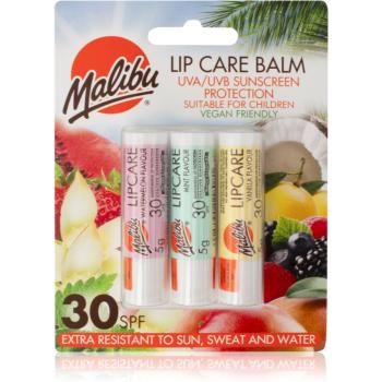 Malibu Lip Care Balm balzam na pery SPF 30 3x5 g