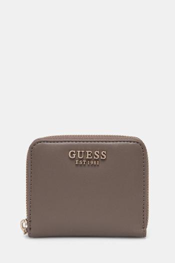 Peňaženka Guess LAUREL dámska, hnedá farba, SWVC85 00137