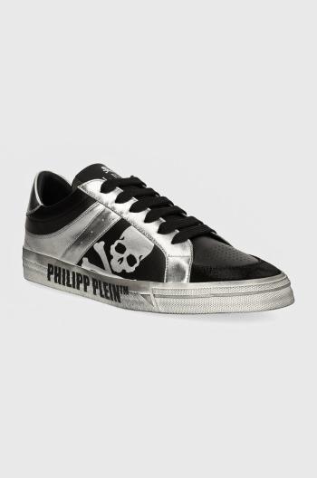 Sneakers boty Philipp Plein Lo-Top Retrokickz černá barva, USC0633 PLE005N 0270