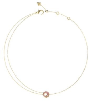 Guess Štýlový pozlátený náhrdelník Blooming Summer JUBN05226JWYGPKT/U