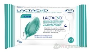 LACTACYD with ANTIBACTERIALS obrúsky na intímnu hygienu 15ks