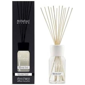 MILLEFIORI MILANO Difuzér White Paper Flowers 500 ml (8051938697321) + ZDARMA Vonné perly YANKEE CANDLE