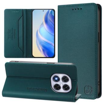 RINA Zaklápacie puzdro pre Xiaomi Redmi Note 14 Pro tmavozelené