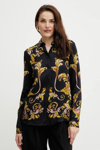 Košeľa Versace Jeans Couture čierna farba, regular, s klasickým golierom, 78HAL2P1 NS634
