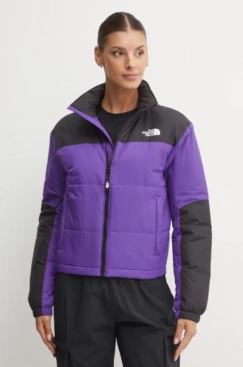 Bunda The North Face Gosei Puffer dámska, fialová farba, prechodná, NF0A879XNL41