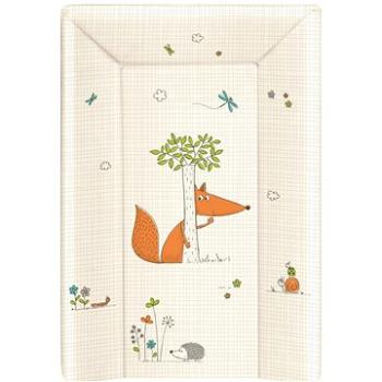 CEBA Baby podložka mäkká 3-hranná líška, krémová 70 × 50 cm (5907672317434)