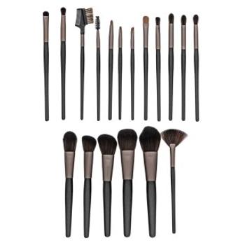 MIMO Makeup Brush Set Black 18 Pcs sada štetcov