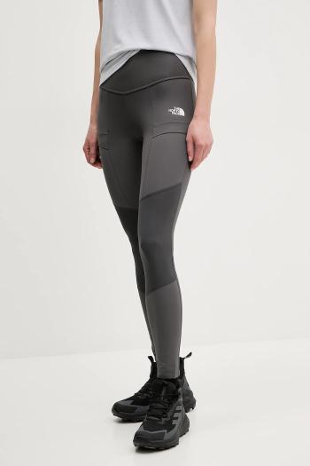 Športové legíny The North Face Felik Alpine dámske, šedá farba, jednofarebné, NF0A89TYXIL1