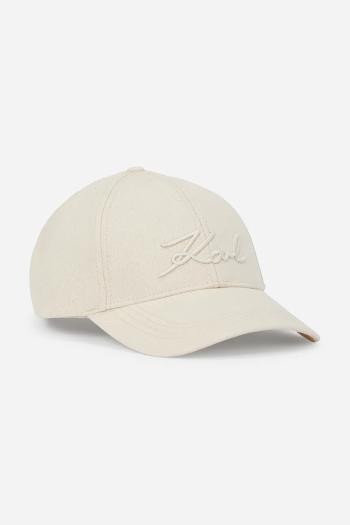 Šiltovka Karl Lagerfeld biela farba, jednofarebná, A1W33069