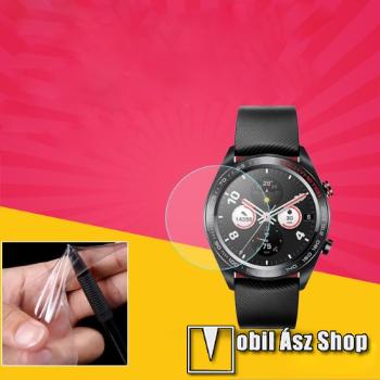 Huawei Watch Magic, TPU okosóra képernyővédő fólia, 1db, Clear, törlőkendővel