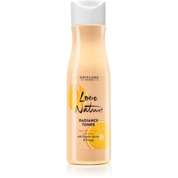 Oriflame Love Nature Organic Apricot & Orange rozjasňujúca pleťová voda pre hydratáciu pleti a minimalizáciu pórov 150 ml