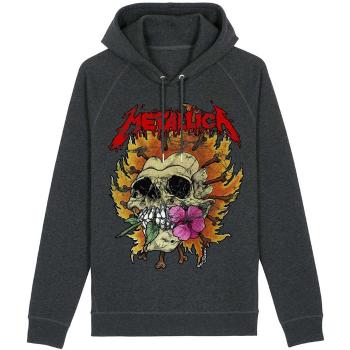 Metallica mikina Skull Flower Washed Čierna M