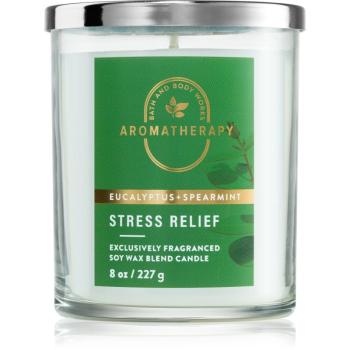 Bath & Body Works Stress Relief Eukalyptus Spearmint vonná sviečka 227 g