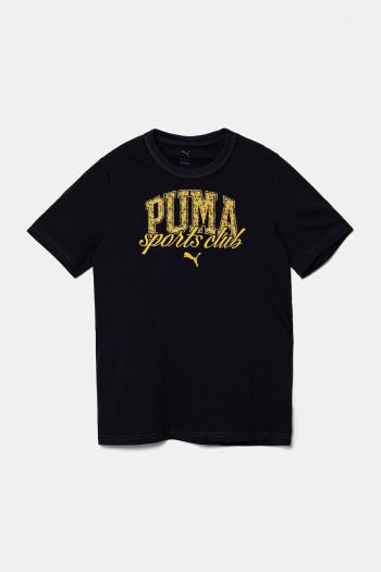 Detské bavlnené tričko Puma CLASS Graphic Tee tmavomodrá farba, s potlačou, 685814