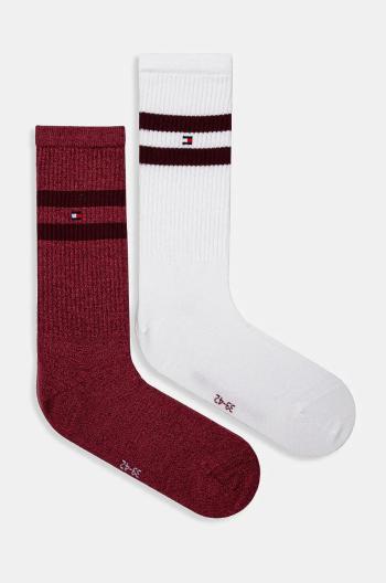 Ponožky Tommy Hilfiger 2-pak pánske, biela farba, 701229841