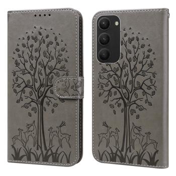 ART DEER Peňaženkový kryt Samsung Galaxy S23 Plus 5G šedý