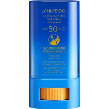 Shiseido Sun Care Clear Stick UV Protector WetForce lokálna starostlivosť proti slnečnému žiareniu SPF 50+ 20 g