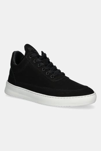 Nubukové tenisky Filling Pieces Low Top Ripple Nubuck pánske, čierna farba, 25122841861