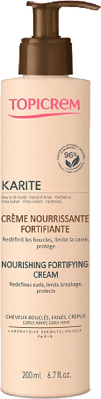 Topicrem Bezoplachová starostlivosť pre kučeravé a krepovaté vlasy Karite (Nourishing Fortifying Cream) 200 ml