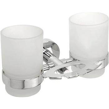 SAPHO X-ROUND držiak kefiek vrátane pohárov, chróm (XR900)