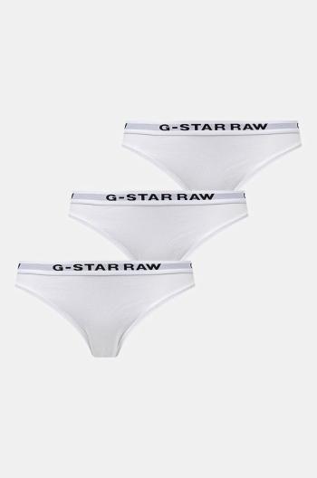 Nohavičky G-Star Raw 3-pak biela farba, D23775-D516