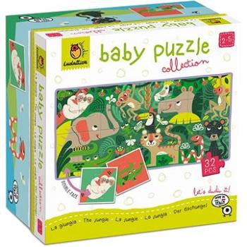 Ludattica Obojstranné puzzle pre najmenších Džungľa, 32 dielikov (20507)