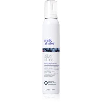 Milk Shake Silver Shine Whipped Cream penový kondicionér neutralizujúci žlté tóny 200 ml