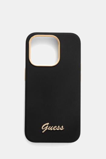 Puzdro na mobil Guess iPhone 15 Pro 6.1" čierna farba, GUHCP15LSMBSLK