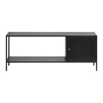 Fekete fém könyvespolc 120x47 cm Malibu – Unique Furniture