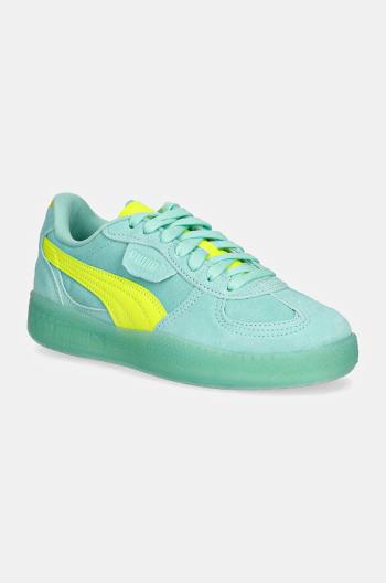 Semišové tenisky Puma Palermo Moda Xtra tyrkysová farba, 398534