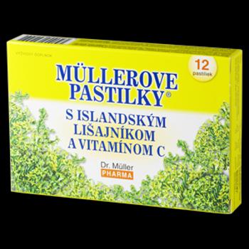 DR.MULLER müllerove pastilky s island. lišajníkom a vitamin C 12 ks